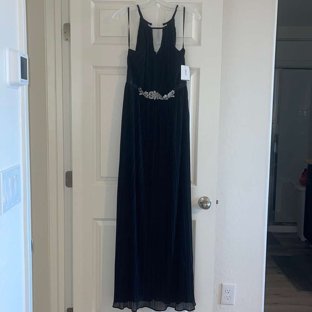 David’s Bridal pleated A line floor length dress BRAND NEW